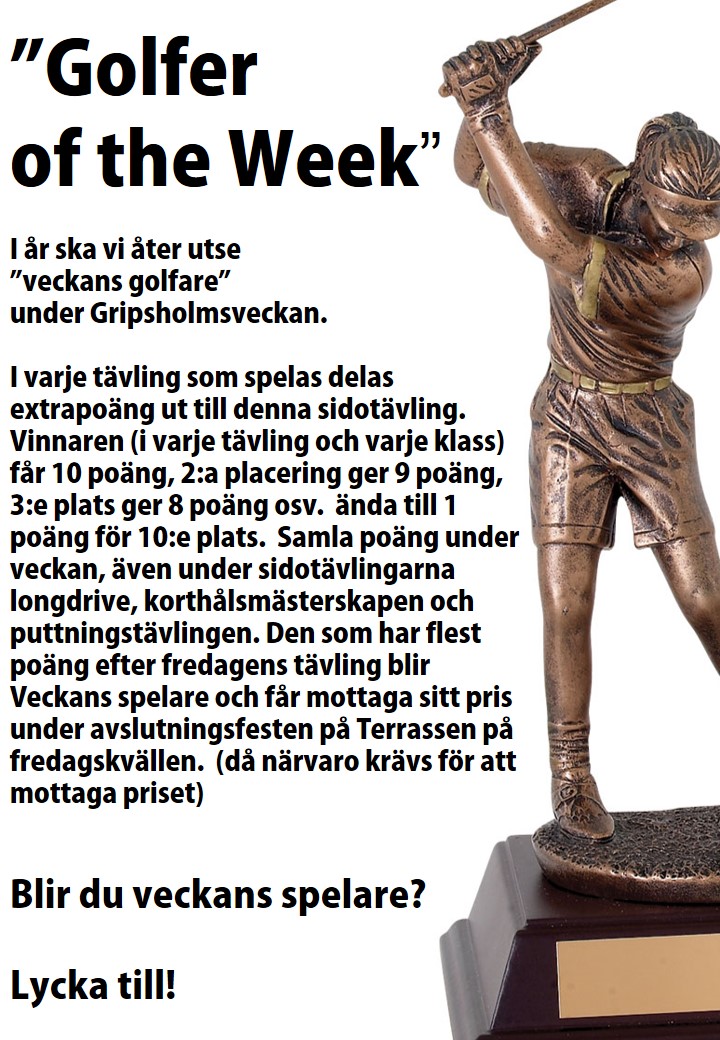 Golfer of the week